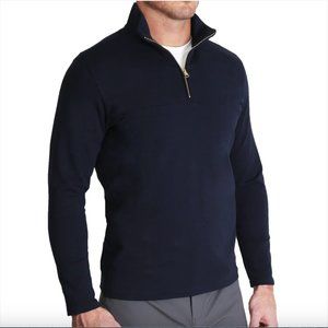 QUARTER ZIP - SOLID NAVY